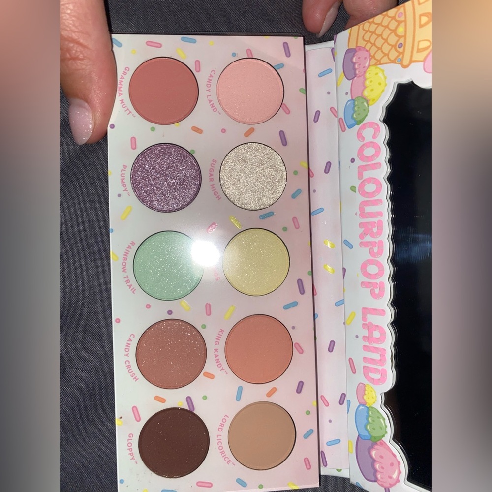 Brand new never been used color pop land, candy castle